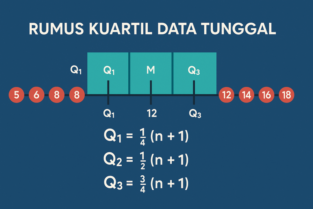 Rumus Kuartil Data Tunggal