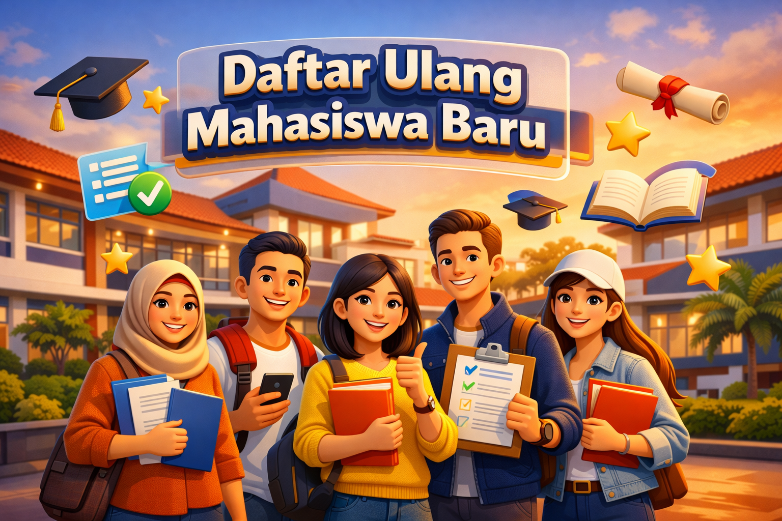Daftar ulang mahasiswa baru
