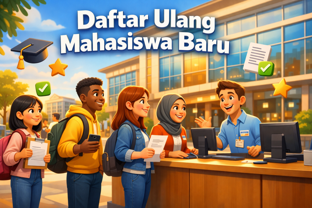 Daftar ulang mahasiswa baru