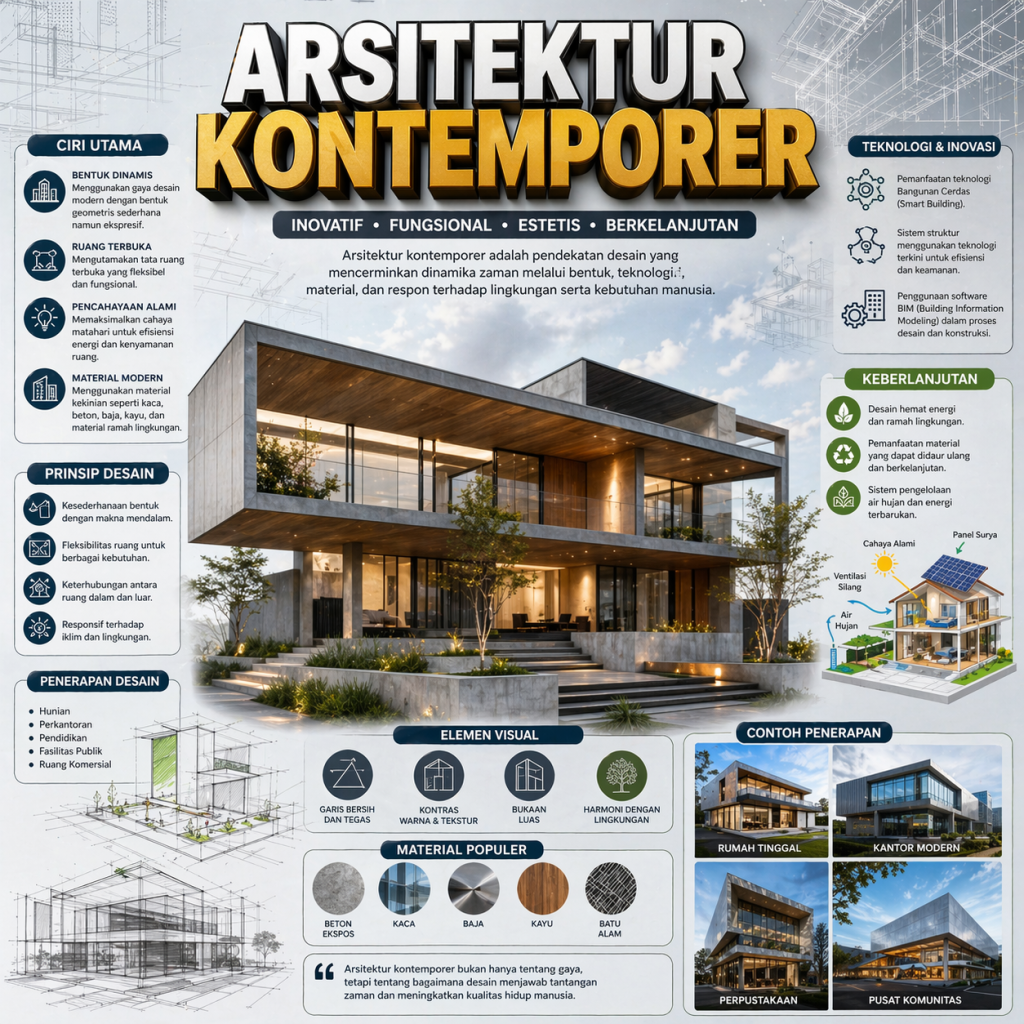 Arsitektur Kontemporer: Pendekatan Desain, Teknologi, dan Keberlanjutan ...