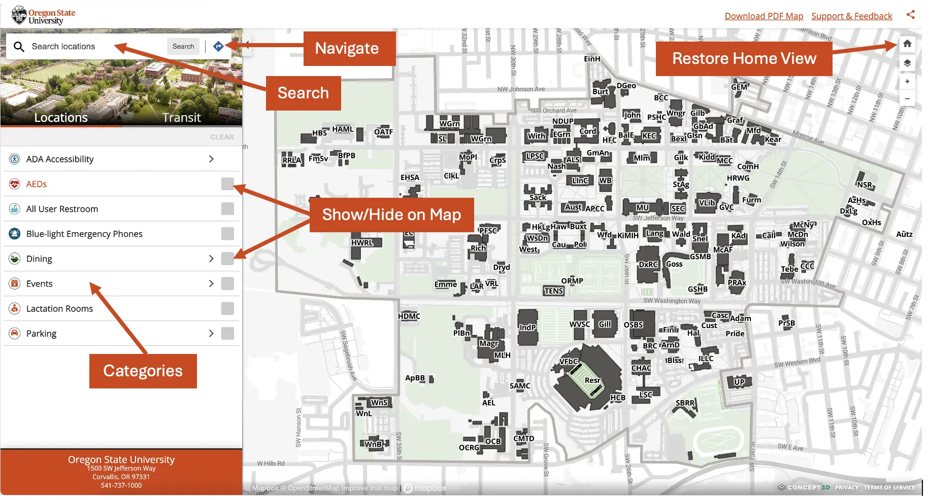 Campus Maps